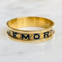 Load image into Gallery viewer, “In Memory Of” Mourning Ring