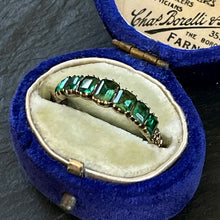 Load image into Gallery viewer, Emerald 7 Stone Ring