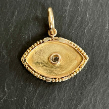 Load image into Gallery viewer, Bespoke Gold & Diamond “Evil Eye” Pendant
