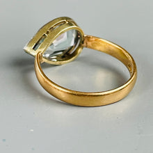 Load image into Gallery viewer, Bespoke Antique Aquamarine Pear Ring