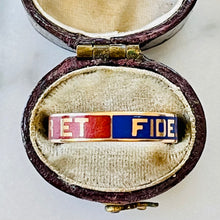 Load image into Gallery viewer, “Memor et Fidelis” Enamel Ring