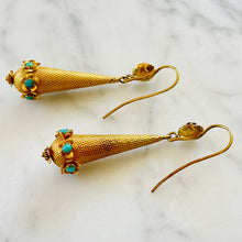 Load image into Gallery viewer, Turquoise Flower Earrings