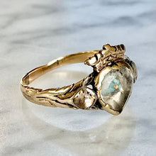 Load image into Gallery viewer, Georgian Stuart Crystal Crowned Heart Ring