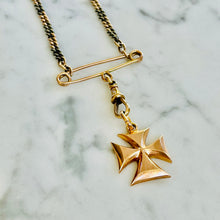 Load image into Gallery viewer, Bespoke Maltese Cross Niello Necklace