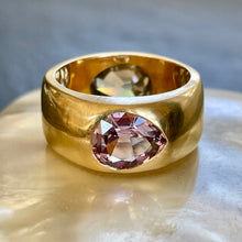 Load image into Gallery viewer, Bespoke Diamond & Spinel *Gemini* Ring