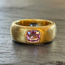 Load image into Gallery viewer, ROCKS Bespoke ~ Blush Pink & Smokey Grey Spinel *Gemini* Ring