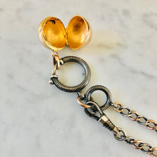 Load image into Gallery viewer, Niello Chain Necklace with Gold Ball