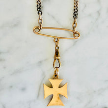 Load image into Gallery viewer, Bespoke Maltese Cross Niello Necklace