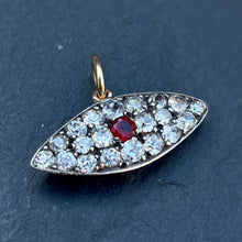 Load image into Gallery viewer, Bespoke Ruby & Diamond “Evil Eye” Pendant