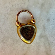 Load image into Gallery viewer, Pink Topaz Heart Padlock