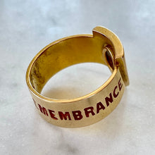 Load image into Gallery viewer, Deakin & Francis Enamel Mourning Ring