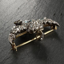 Load image into Gallery viewer, Diamond & Blue Topaz Bird Pendant