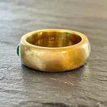 Load image into Gallery viewer, Bespoke Emerald & Diamond *Gemini* Ring