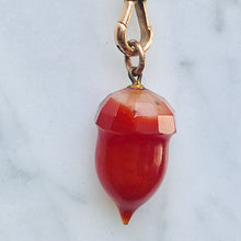 Load image into Gallery viewer, Carnelian Acorn Charm