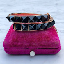 Load image into Gallery viewer, Victorian Onyx Pyramid Bangle