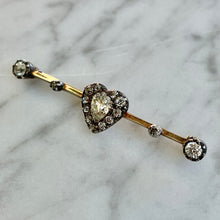 Load image into Gallery viewer, Diamond Heart Brooch