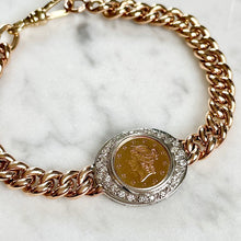 Load image into Gallery viewer, On hold Bespoke Coin Bracelet with Diamonds