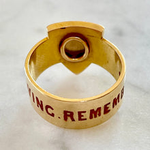 Load image into Gallery viewer, Deakin & Francis Enamel Mourning Ring