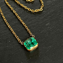 Load image into Gallery viewer, RESERVED Bespoke Colombian Emerald Necklace