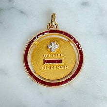 Load image into Gallery viewer, Ruby & Diamond +/- Pendant