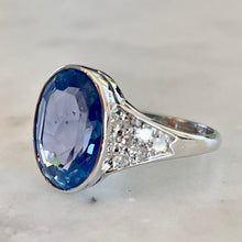 Load image into Gallery viewer, Sapphire & Diamond Ring