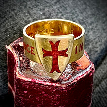 Load image into Gallery viewer, Deakin & Francis Enamel Mourning Ring