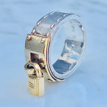 Load image into Gallery viewer, Silver and Gold Hermes Ring