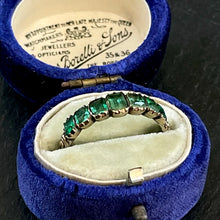 Load image into Gallery viewer, Emerald 7 Stone Ring