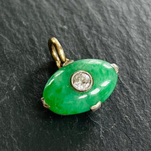Load image into Gallery viewer, Bespoke Apple Jade & Diamond “Evil Eye” Pendant