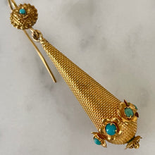 Load image into Gallery viewer, Turquoise Flower Earrings