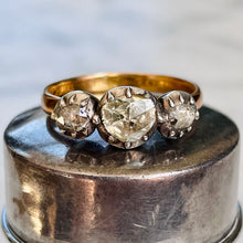 Load image into Gallery viewer, Bespoke Rose Cut Diamond Trilogy Ring