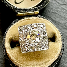 Load image into Gallery viewer, French Diamond Plaque Ring