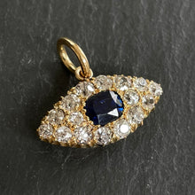 Load image into Gallery viewer, Bespoke Sapphire & Diamond “Evil Eye” Pendant