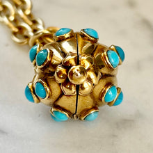Load image into Gallery viewer, Turquoise & Gold Pendant/Locket
