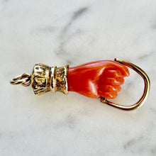 Load image into Gallery viewer, Coral Figa Charm Holder Pendant