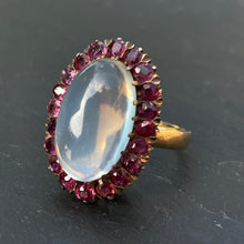 Load image into Gallery viewer, PENDING SALE Ruby and Moonstone Ring