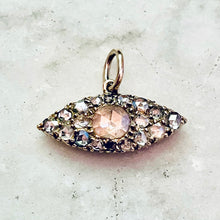 Load image into Gallery viewer, Bespoke Rose Cut Diamond “Evil Eye” Pendant