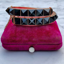 Load image into Gallery viewer, Victorian Onyx Pyramid Bangle
