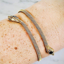 Load image into Gallery viewer, Snake Bracelet with Sapphires, Diamonds and Rubies
