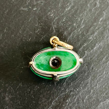Load image into Gallery viewer, Bespoke Apple Jade & Diamond “Evil Eye” Pendant