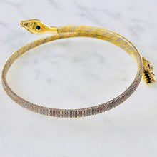 Load image into Gallery viewer, Snake Bracelet with Sapphires, Diamonds and Rubies