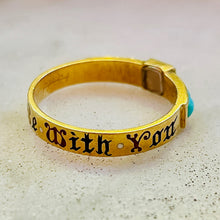 Load image into Gallery viewer, Turquoise, Pink Topaz & Enamel Ring