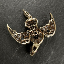 Load image into Gallery viewer, Diamond & Blue Topaz Bird Pendant