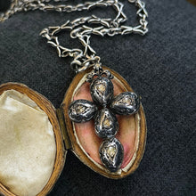 Load image into Gallery viewer, Reserved Diamond & Garnet Cross Pendant