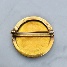 Load image into Gallery viewer, Crescent Moon and Cherub Brooch
