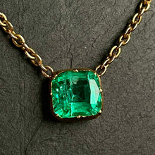 Load image into Gallery viewer, RESERVED Bespoke Colombian Emerald Necklace
