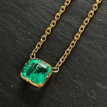 Load image into Gallery viewer, RESERVED Bespoke Colombian Emerald Necklace
