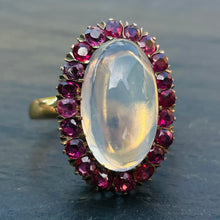 Load image into Gallery viewer, PENDING SALE Ruby and Moonstone Ring