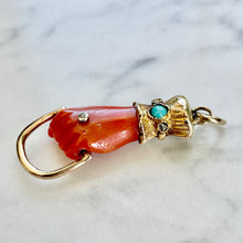 Load image into Gallery viewer, Coral Figa Charm Holder Pendant