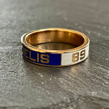 Load image into Gallery viewer, “Memor et Fidelis” Enamel Ring